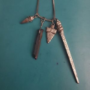 Dagger and stone necklace!